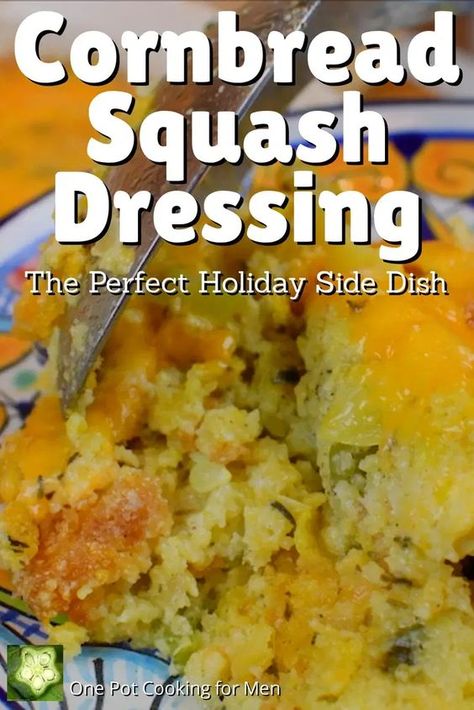 Squash Dressing Cornbread, Squash Dressing Recipe, Squash Casserole With Stuffing, Zucchini Dressing, Squash Dressing, Squash Patties, Cooking Yellow Squash, Southern Squash Casserole, Food For Family