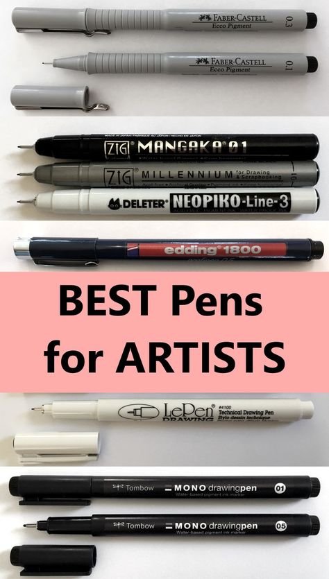 Review for the top brands of technical pens and fineliners for creating beautiful art for pen and ink drawing and sketching with many examples. Best Pen For Drawing, Micron Pen And Watercolor Art, Best Pens For Drawing, Sketch Pens Art, Pen And Ink Drawings With Watercolor, Sketch Pen Painting, Pen Art Simple, Black Pen Drawing Ideas, Sketches With Pen