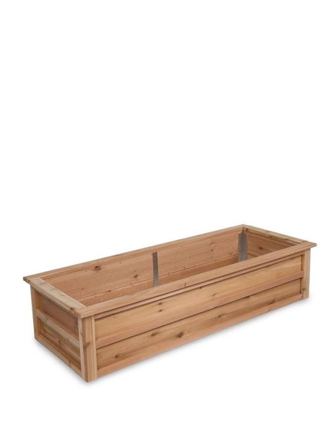 PRICES MAY VARY. PRODUCT DETAILS: Made in Vermont. Cedar with reinforced aluminum corners. 71.5" L x 28" W x 15" H. Planting depth is 14". Gardener's Supply Exclusive. BEST USE FOR: Outdoor Vegetable Garden & Herbs or Flower Planters. This is the perfect planter bed to grow your own organic Vegetables, Fruits, and Flowers. With 14 inch depth for planting if is the perfect gardening box for your yard, greenhouse and garden. HIGH QUALITY: Gardeners Supply Exclusive - Made in the USA! Our Heavy-Dut Outdoor Vegetable Garden, Yard Greenhouse, Backyard Planter, Above Ground Garden, Backyard Planters, Greenhouse And Garden, Wood Raised Garden Bed, Cedar Garden, Raised Flower Beds