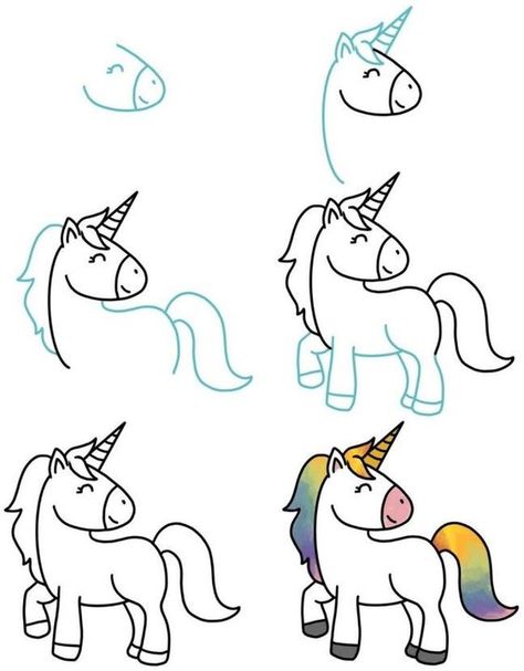 How to draw unicorn Drawings step by step for kids #drawingsstepbystepforkids Drawing ideas #drawingideas Drawing ideas for kids #drawingideasforkids 2.6 Unicorn Drawing Easy, How To Draw Unicorn, Draw Unicorn, Unicorn Drawings, Trin For Trin Tegning, Drawing Ideas For Kids, Unicorn Drawing, Drawing Lessons For Kids, Easy Drawings For Kids