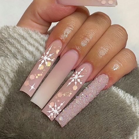 Long Acrylic Nail Designs, Winter Nails Acrylic, Long Acrylic Nails Coffin, Acrylic Nails Coffin Pink, Christmas Nails Acrylic, Acrylic Nails Coffin Short, Short Acrylic Nails Designs, Pink Acrylic Nails, Xmas Nails