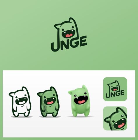 Mascot style logo design and avatar for Twitch streamer UNGE. Design by Ricky AsamManis. #logodesign #avatardesign #logoinspiration Brand Mascot Design, Cute Mascot Design, Mascot Branding, Game Branding, Cartoon Logo Design, Ip Design, Luxe Logo, Toys Logo, Logo Character