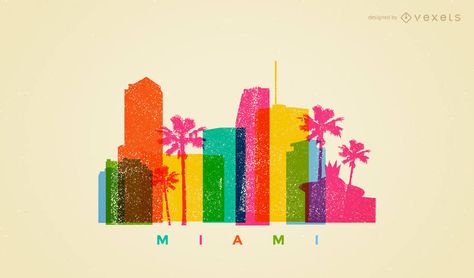 Miami Colorful Skyline #AD , #SPONSORED, #sponsored, #Skyline, #Colorful, #Miami Miami Beach Skyline, Miami Background, Miami Logo, Miami Shopping, Miami Skyline, Miami City, Muscle Beach, 3dprinting Design, Family Tattoos