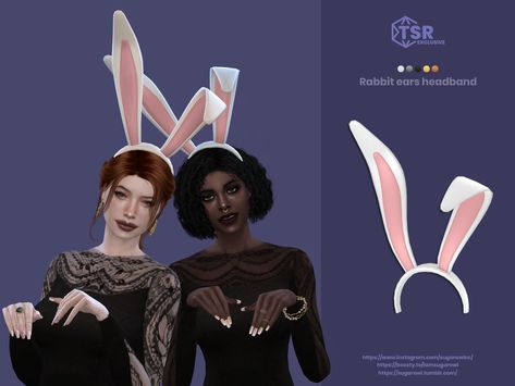 Sims 4 Rabbit Ears, Ts4 Cc Animal Ears, Sims 4 Cc Bunny Costume, Sims 4 Bunny Hat, Bunny Ears Sims 4 Cc, Sims 4 Cc Bunny Ears, Sims 4 Bunny Ears, Headband Sims 4 Cc, Sims 4 Headband