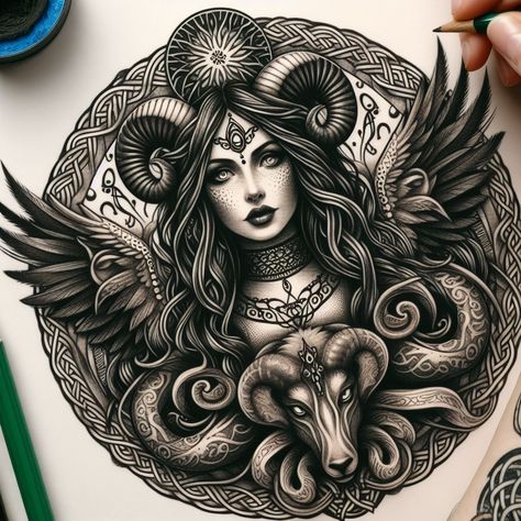 Goddess Lilith Tattoo, The Morrigan Tattoo, Morrigan Tattoo, The Morrigan Goddess, Lilith Tattoo, Goddess Morrigan, Goddess Lilith, The Morrigan, Charmed Book Of Shadows