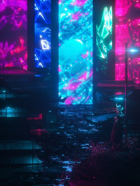 ArtStation - EDO LEDs, Skeeva (Eugene Golovanchuk) Ultraviolet Color, Graffiti Pictures, Graphic Design Infographic, New Retro Wave, Event Poster Design, Mobile Art, Abstract Iphone Wallpaper, Futuristic Art, Installation Design