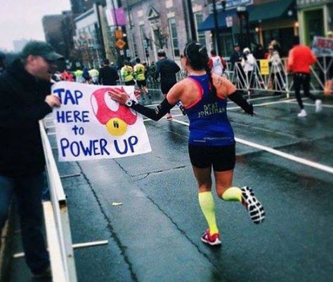 Power Up!! Marathon Training Quotes, Marathon Poster, Marathon Signs, Running Signs, Marathon Posters, Running Posters, Running Humor, Boston Marathon, Running Inspiration