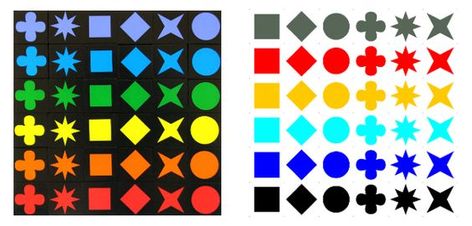 Qwirkle Color scheme for those who are color blind. Qwirkle Game, Mexican Train Dominoes, Hama Mini, Tiles Game, Upcycle Crafts Diy, Orange Tiles, Giant Games, Color Blind, Kindergarten Learning