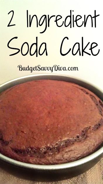 Cake Mix No Eggs, Soda Cake Recipe, Normal Cake, Cake Mix And Soda, Soda Cake, 2 Ingredient Recipes, Pinterest Food, Microwave Cake, Two Ingredient