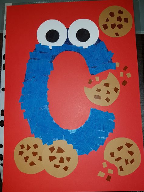 C Art Preschool, Letter C Ideas For Preschool, C Is For Cookie Monster, Lowercase Letter Crafts For Preschoolers, Lowercase B Craft, Letter C Toddler Activities, C Is For Craft Preschool, Letter B Toddler Crafts, C Preschool Crafts