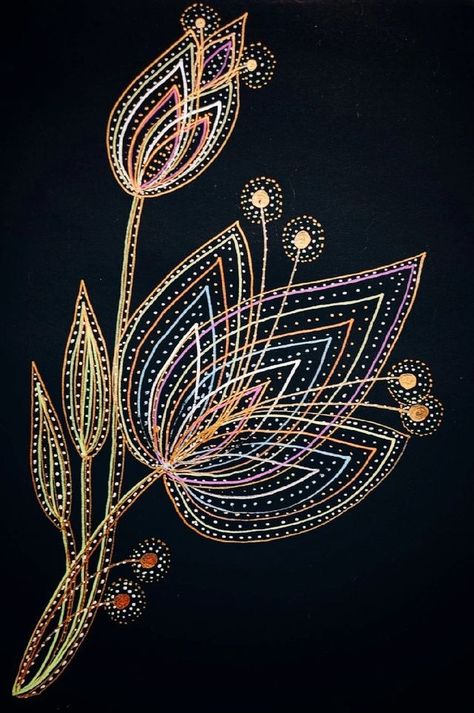 Gold Abstract Wallpaper, Embroidery Boutique, Simple Hand Embroidery Patterns, Art Perle, Textile Art Embroidery, Sashiko Embroidery, Diy Embroidery Patterns, Getting A Tattoo, Handmade Embroidery Designs