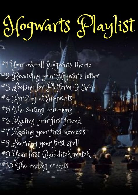 Hogwarts Songs Playlist, Hogwarts Playlist, Harry Potter Playlist, Playlist Themes, Life Playlist, Song Challenge, Playlist Ideas, Song Recommendations, Harry Pottah