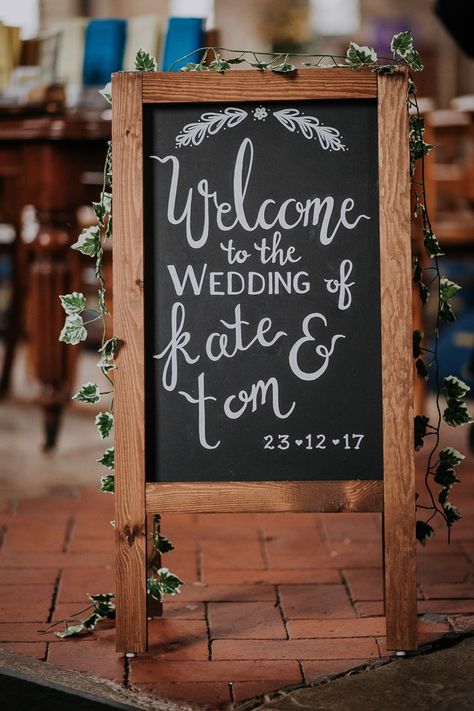 Twinkly Rustic Winter Wonderland Wedding Rustic Winter Wonderland Wedding, Rustic Winter Wonderland, Charcuterie Wedding, Alcohol Wedding Favors, Wedding Chalk, Wedding Alcohol, Wedding Chalkboard Signs, Rustic Wedding Reception, Rustic Wedding Centerpieces