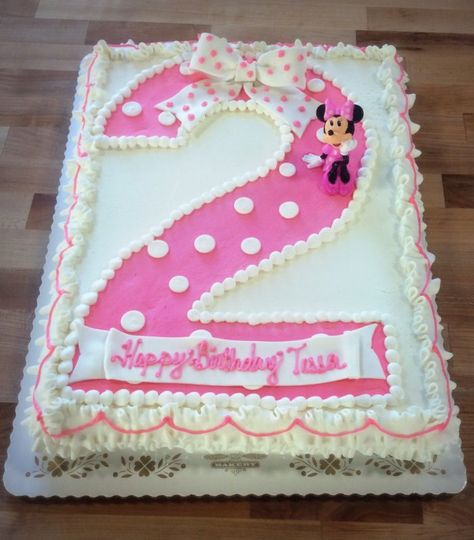 Minnie Mouse Sheet Cake with Pink Polka Dot Number 2 Minnie Mouse Birthday Sheet Cake, Minnie Sheet Cake, Oh Twodles Birthday Cake, Minnie Mouse 2nd Birthday Cake, Minnie Mouse Sheet Cake, Minnie Mouse Birthday Theme, Twodles Birthday, Minnie Mouse Birthday Decorations, Minnie Mouse Birthday Cakes