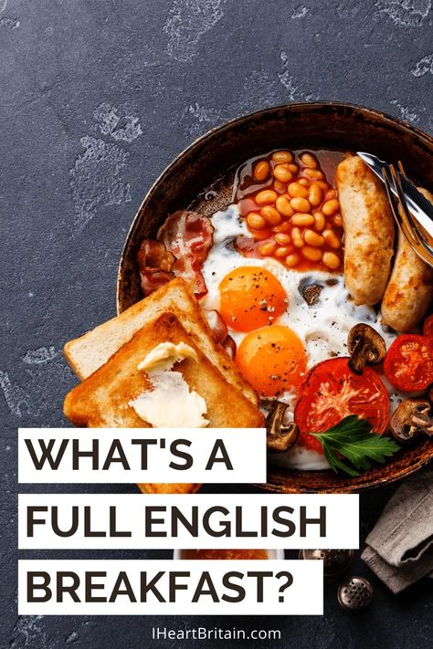 British Breakfast Recipes, English Breakfast Sausage, European Breakfast, British Breakfast, Scottish Breakfast, Hp Sauce, Breakfast Platter, Full English Breakfast, Big Breakfast