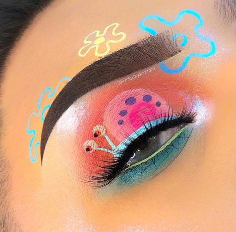 Spongebob Makeup, Monster Makeup, Face Art Makeup, Rave Makeup, Halloween Makeup Inspiration, Swag Makeup, Eye Makeup Pictures, Ethereal Makeup, Eye Makeup Designs