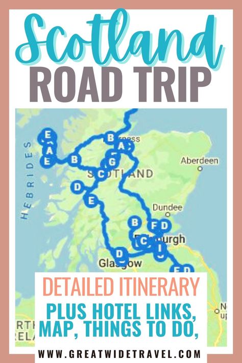 Scotland Travel | Scotland Highlands | Scotland Driving | Outlander Scotland Driving In Scotland, Scotland Driving Itinerary, 10 Day Scotland Itinerary, Scotland Road Trip Itinerary, Road Trip Scotland, Scotland Travel Itinerary, Scotland Road Trip Map, Scotland Roadtrip, London To Scotland