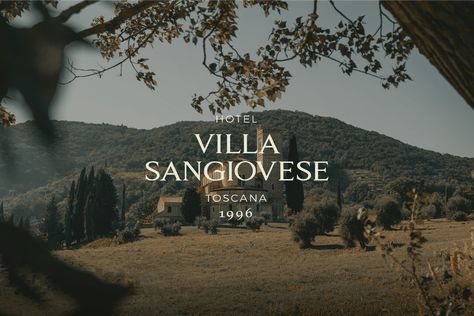 Villa Sangiovese - Brand Identity on Behance Hospitality Branding, Yt Thumbnail, Hotels In Tuscany, Luxury Logos, Travel Calendar, Mises En Page Design Graphique, Freelance Design, Luxury Hospitality, Italian Sunglasses