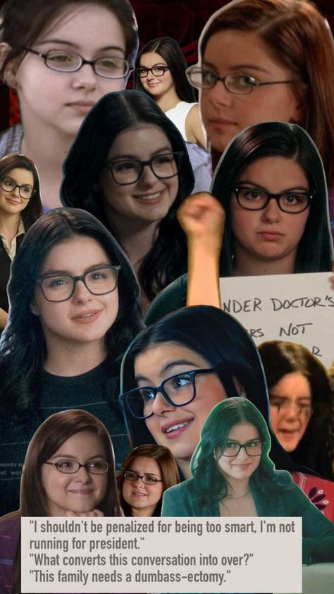 #alex #alexdunphy #dunphy #modernfamily #mofm #arielwinter Alex Dunphy, Arial Winter, Ariel Winter, Study Board, The Empire Strikes Back, How I Met Your Mother, Netflix And Chill, Rory Gilmore, Book Boyfriends