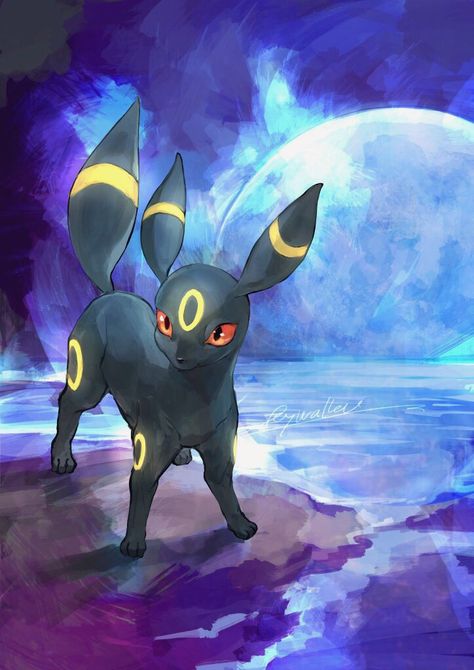 Evoluzioni Eevee, Evee Evolution, Shiny Umbreon, Umbreon Pokemon, Eevee Cute, Umbreon And Espeon, Pokemon Umbreon, Pokemon Eeveelutions, Eevee Evolutions