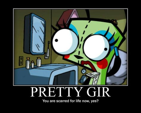 Invader Zim, Right Now, Makeup, Make Up