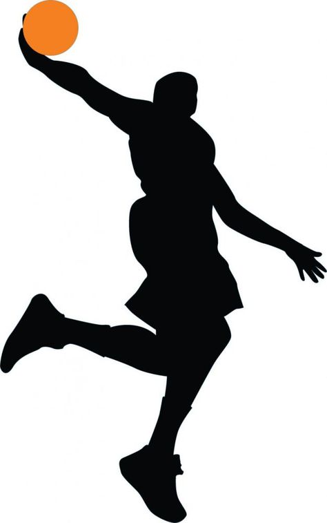 Basketball Player Silhouette - 61 : Custom Wall Decals, Wall Decal Art, and Wall Decal Murals | WallMonkeys.com Wall Stickers Sports, Basketball Decal, Peel And Stick Wall Decals, Basketball Decorations, Wallpaper Tile, Basketball Silhouette, Sports Wall Decor, Sports Wall Decals, Custom Wall Decals