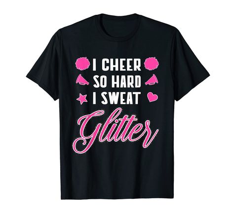 PRICES MAY VARY. Solid colors: 100% Cotton; Heather Grey: 90% Cotton, 10% Polyester; All Other Heathers: 50% Cotton, 50% Polyester Imported Pull On closure Machine Wash Funny Cheerleading tee is perfect for practice, high school or college competitions and hanging with your cheer friends. It's a great gift idea for graduation, birthdays, or Christmas. Cheerleading shirts for girls. Cheerleading sport, for your mom cheers. t's a great gift idea for cheer coach. Lightweight, Classic fit, Double-ne Christmas Cheerleading, Cheerleader Birthday Party, Funny Cheerleader, Cheerleading Tshirts, Cheerleading Coaching, Cheerleading Gifts, Cheerleader Girl, Glitter Shirt, Cheer Shirts