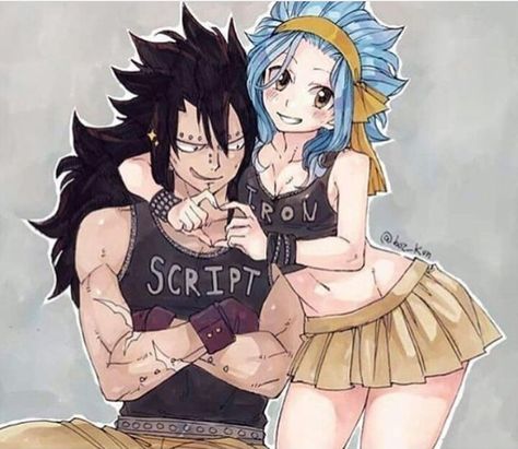 Love pick - Gajeel and Levy Gale Fairy Tail, Gajeel X Levy, Fairy Tail Levy, Gajeel And Levy, Image Couple, Fairy Tail Love, Brown Gloves, Natsu And Lucy, Fairy Tail Couples