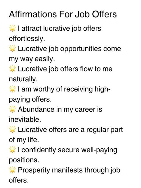 Miscellaneous Affirmations – Serendipity Manifests Affirmation For Workplace, Desired Job Affirmation, Graduating Affirmations, I Love My Job Affirmation, Business Success Affirmations, Job Search Affirmations, Manifest Job Offer, Job Interview Affirmations, Employment Affirmations