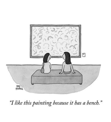 Instagram’s Favorite New Yorker Cartoons of 2019 | The New Yorker Bench Drawing, Art Humor, New Yorker Cartoons, Artist Quotes, Dark Ages, The New Yorker, Large Painting, Quotable Quotes, A Cartoon