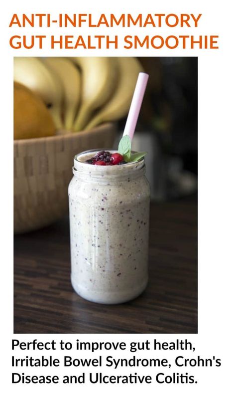 Gut Health Smoothie, Resep Smoothie, Dairy Free Smoothies, Smoothie Detox, Healthy Shakes, Low Fodmap Diet, Health Smoothies, Inflammatory Foods, Fodmap Diet