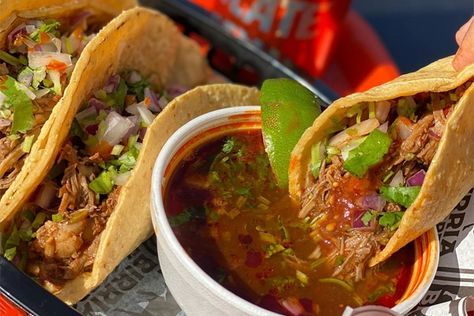 These Birria Tacos Are Taking Over Instagram - Best places to eat in Atlanta, GA | Atlanta Eats Parmesan Truffle Fries, Atlanta Eats, Beef Carpaccio, Birria Tacos, Atlanta Restaurants, Marietta Georgia, Ribs On Grill, Food Critic, Cheat Meal