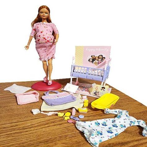 Rare Retired Happy Family Pregnant Midge With Baby Midge Barbie, Mattel Barbie, Happy Family, Baby Baby, The Box, Baby Shop, Like New