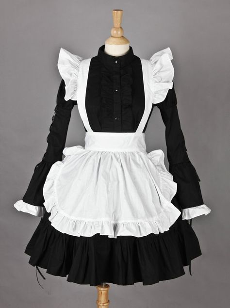 Long Sleeves Lovely Cotton Cosplay Maid Costume Christmas Outfits For Family Pictures, Indie Outfits Aesthetic, New Halloween Costumes, Maid Outfit, Maid Dress, Indie Outfits, Lolita Dress, Christmas Aesthetic, Cozy Christmas