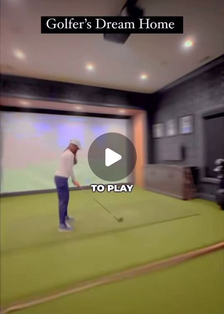 Kelly Ladwig - Nashville Realtor on Instagram: "I’ve spent the last couple of days with an amazing family… looking at homes in a neighborhood where they could play golf or at least have a golf simulator. I’ve had a lot of people asking for room to put a simulator.. whether it’s for golf or tennis or racing and lots of times it doubles as a big movie screen. What would you use it for?
.
As we were looking, they shared this video of their space @avajamesdesign created in their current home. Pretty much blown away by how gorgeous this all is. They really thought of everything!
.
Design: @avajamesdesign 
Video: @dronehubmedia + @dronehubgolf 
.
#golfaddict #golfsimulator #golfstagram #homegoals #homegym #homegymdesign #gymmotivation #simulator #nashvillehomes #luxuryhomes #uniquespaces #newbui Home Golf Simulator Room Design, Golf Room Ideas, Home Golf Simulator Garage, Outdoor Golf Simulator Room, Home Golf Simulator Room, Golf Simulator Basement, Garage Golf Simulator, Golf Simulator Shed, Golf Simulator