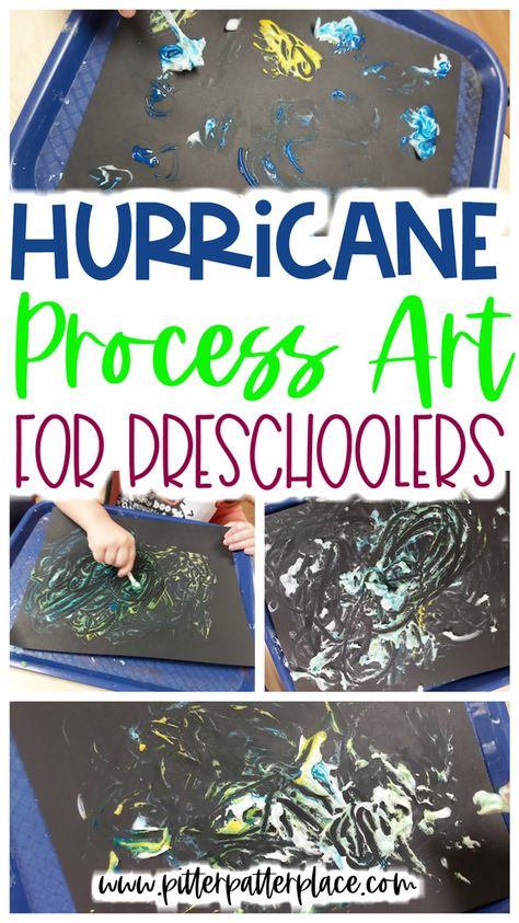 Weather Theme Art Preschool, Storm Preschool Activities, Weather Process Art Preschool, Weather Process Art, Process Art For Preschoolers, Weather Science Activities, Weather Lesson Plans, Art For Preschoolers, Weather Activities Preschool