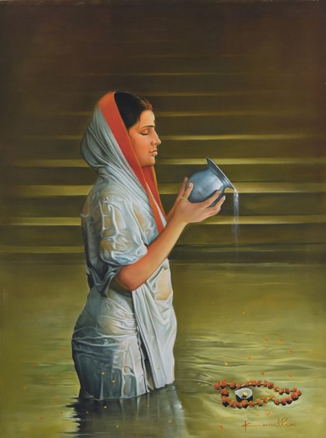 Kamal RAO ✿ | Catherine La Rose ~ The Poet of Painting Indian Drawing, Rajasthani Painting, Kate Smith, Indian Women Painting, Franz Kline, Indian Art Gallery, Bo Bartlett, Audrey Kawasaki, Art Village