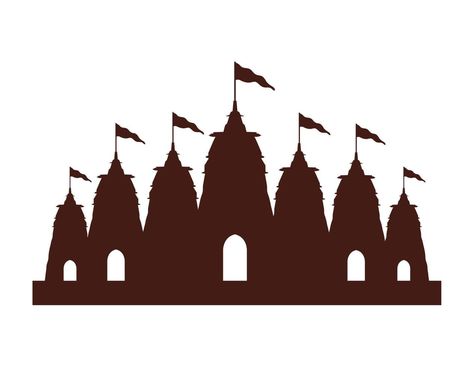 dussehra temple silhouette Dussehra Decoration, Temple Silhouette, Temple Vector, View Drawing, Temple Logo, Black Shadow, Media Icon, Birds Eye View, Social Media Icons