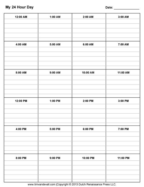 Daily Block Schedule Printable, Weekly Time Blocking Printable Free, Daily Printable Planner, Hour By Hour Schedule, Daily Schedule Ideas, 12 Hours Study Plan, Studying Timetable, Printable Templates, Time Blocking Printable