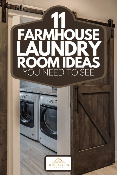 11 Farmhouse Laundry Room Ideas You Need To See Farmhouse Laundry Room Ideas, Country Laundry Rooms, Laundry Room Paint, Laundry Room Colors, Rustic Laundry Rooms, Pantry Laundry Room, Laundry Room Lighting, Pantry Laundry, Laundry Room Flooring