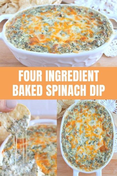 Spinach Dip Recipe Easy, Hot Spinach Dip Recipe, Cheesy Spinach Dip, Baked Spinach Dip, Spinach Cheese Dip, Homemade Meatballs Easy, Spinach Dip Easy, Hot Spinach Dip, Baked Dips