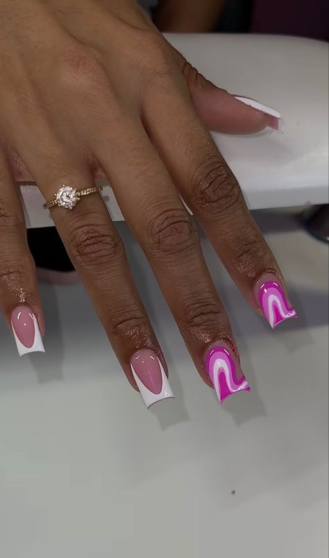 Short Nails Design Ideas, Short Nails Design, Nails Design Ideas, Colored Acrylic Nails, Simple Acrylic Nails, Glow Nails, Classy Acrylic Nails, Short Square Acrylic Nails, Nails Only