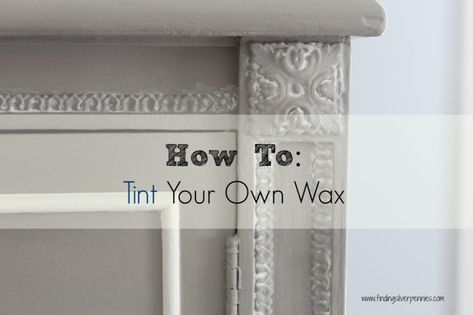 How to tint furniture wax with Chalk Paint. This post teaches you how to create the look you want and application tips. Get a beachy, rustic or time worn effect with tinted wax. Lily Field, Wood Refinishing, Decorating Hacks, Chalk Paint Wax, Using Chalk Paint, Chalk Paint Projects, Refinished Furniture, Paint Techniques, Annie Sloan Paints