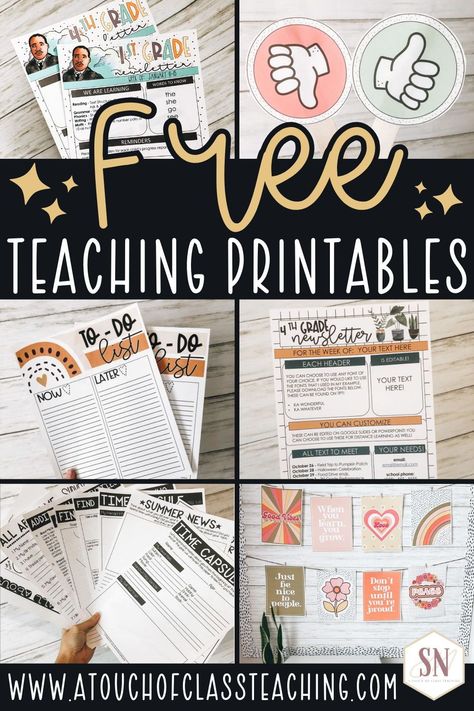 Free Teacher Newsletter Template, Free Newsletter Templates For Teachers, Meet The Teacher Free Printable, Free Teacher Printables Classroom Freebies, Teacher Templates Free, Free Tpt Printables, Free Meet The Teacher Template Freebie, Classroom Jobs Free Printables, Classroom Decor Printables Free