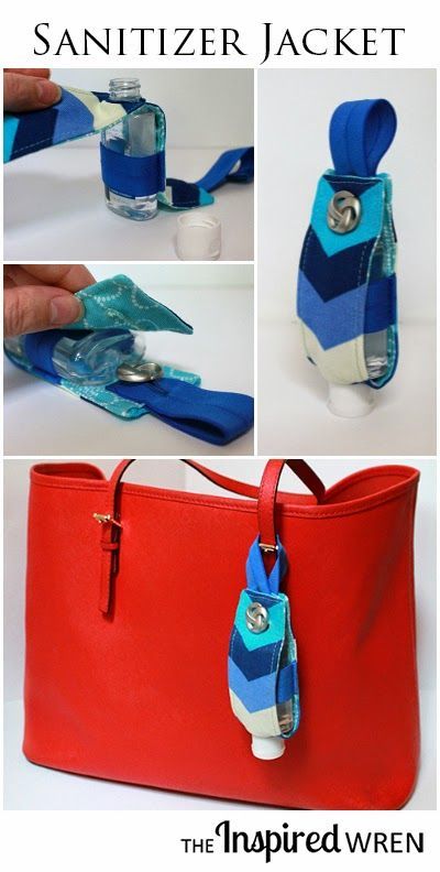 TUTORIAL: Hand Sanitizer Jacket | This custom Hand Sanitizer Jacket makes a great gift for teachers, new moms, or the workplace grab-bag. Quickly sew up a bunch for the upcoming holiday season with this step by step tutorial. | The Inspired Wren #stockingstuffer Tips Menjahit, Sew Ins, Costura Diy, Beginner Sewing Projects Easy, Great Teacher Gifts, Diy Couture, Sewing Projects For Beginners, Sewing Skills, Love Sewing