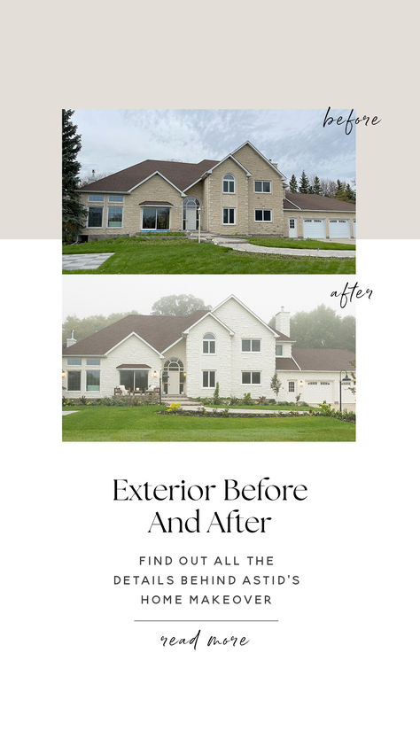 Designing the exterior of a home can be as impactful as a full interior renovation. When Astrid approached me with her vision for her home's exterior, she wanted subtle yet effective changes that would modernize the look without losing the character of her home. What started as a modest project turned into an exciting transformation that enhanced both the curb appeal and functionality of her house. Exterior Of House, Astrid S, After Story, Interior Renovation, Trim Color, Curb Appeal, Exterior Design, House Exterior, Exterior