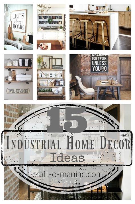 Diy Industrial Farmhouse Decor, How To Decorate Industrial Style Apartment, Industrial Farmhouse Wallpaper, Industrial Farmhouse Home Office, Industrial Farmhouse Kitchen Decor, Industrial Spring Decor, Farmhouse Office Wall Decor Ideas, Industrial Living Room Wall Decor, Industrial Farmhouse Wall Decor