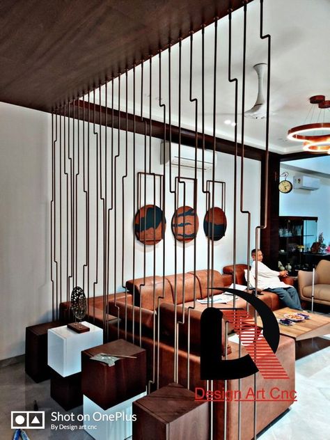 150 Rooom divider ideas - Modern home wall partition design 2020 Ms Partition Design Living Rooms, Ms Partition Design, Modern Living Room Divider, Ms Partition, Living Room Divider Ideas, Store Styling, Partition Wall Design, Metal Partition, Wall Partition Design