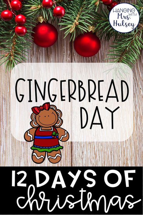 Gingerbread Day, Christmas Literacy Activities, Christmas Literacy, Gingerbread Activities, Classroom Christmas Decorations, Preschool Christmas Activities, Christmas Freebie, Christmas Lesson, Holiday Activities For Kids