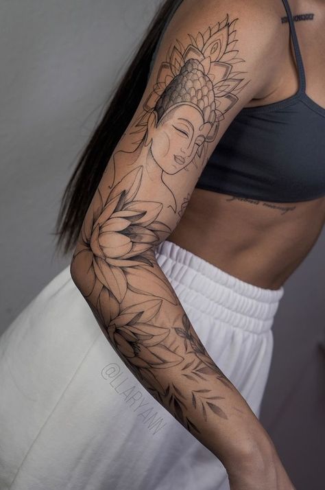 Half Sleeve Tattoo Upper Arm, Underarm Tattoo, Indian Feather Tattoos, Arm Sleeve Tattoos For Women, Egyptian Tattoo Sleeve, Boho Tattoos, Forarm Tattoos, Tattoos For Black Skin, Jesus Love